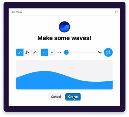 Создание новой волны в фигме с помощью плагина get waves